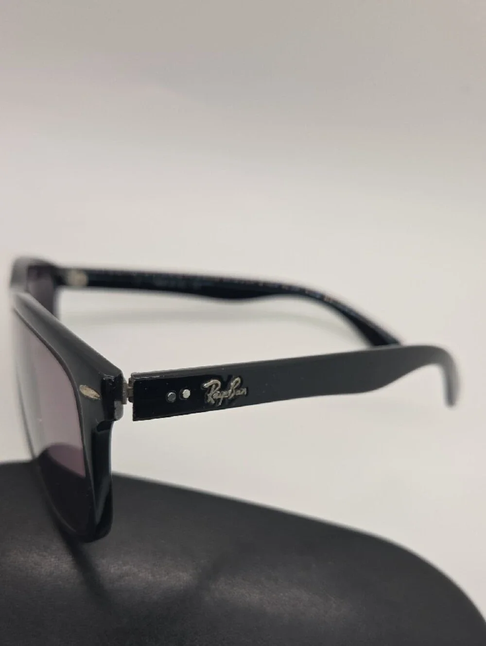Rayban Boyfriend Unisex Black Sunglasses with Dark **Prescription Lenses
